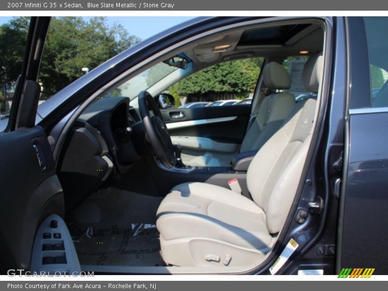 Blue Slate Metallic / Stone Gray 2007 Infiniti G 35 x Sedan