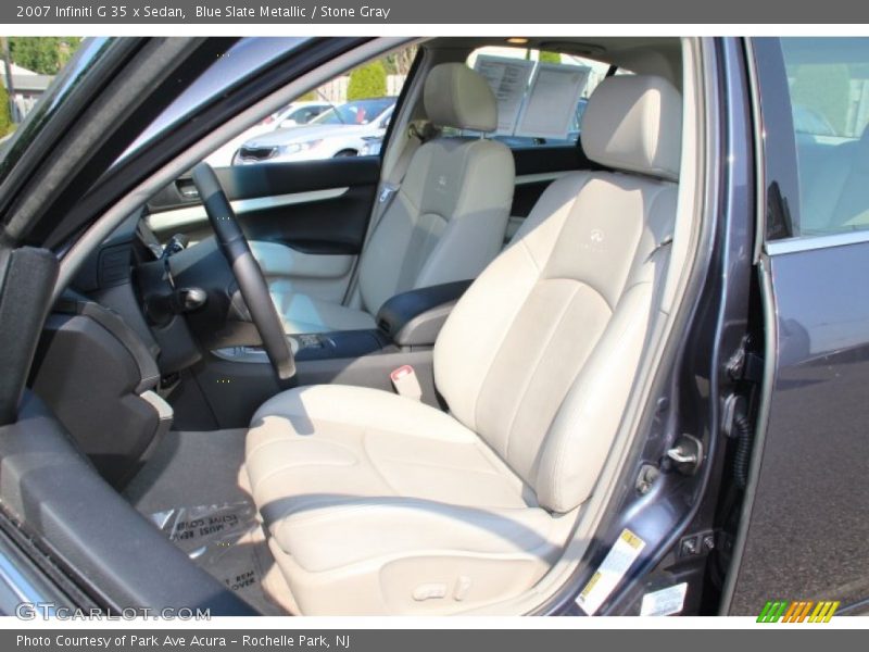 Blue Slate Metallic / Stone Gray 2007 Infiniti G 35 x Sedan