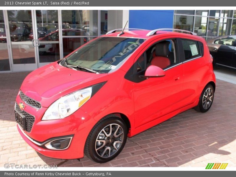 Salsa (Red) / Red/Red 2013 Chevrolet Spark LT