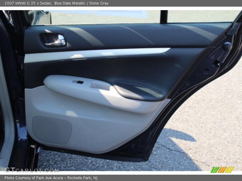 Blue Slate Metallic / Stone Gray 2007 Infiniti G 35 x Sedan