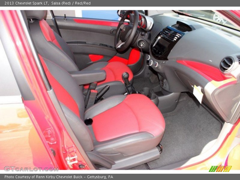 Salsa (Red) / Red/Red 2013 Chevrolet Spark LT