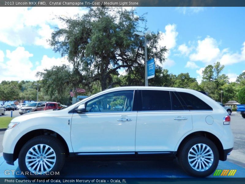 Crystal Champagne Tri-Coat / Medium Light Stone 2013 Lincoln MKX FWD