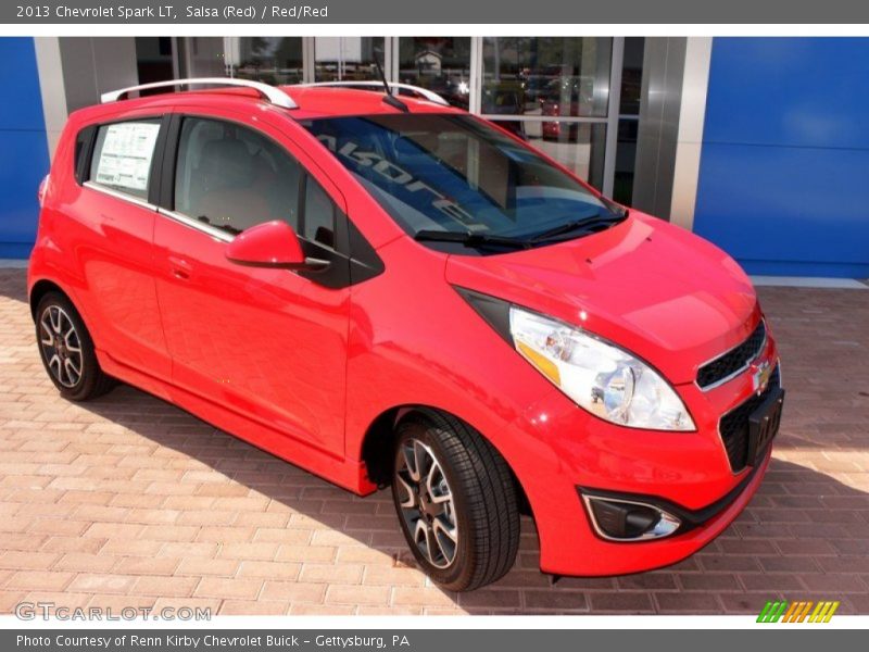 Salsa (Red) / Red/Red 2013 Chevrolet Spark LT