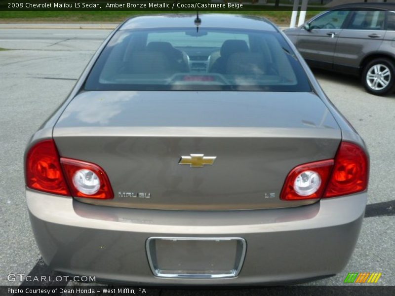 Amber Bronze Metallic / Cocoa/Cashmere Beige 2008 Chevrolet Malibu LS Sedan