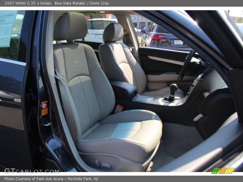 Blue Slate Metallic / Stone Gray 2007 Infiniti G 35 x Sedan