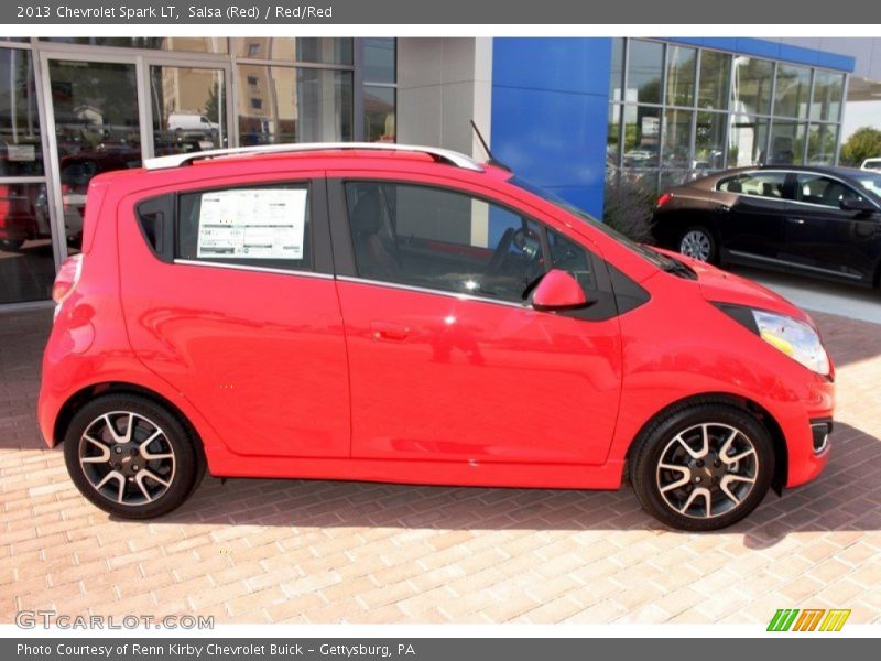Salsa (Red) / Red/Red 2013 Chevrolet Spark LT