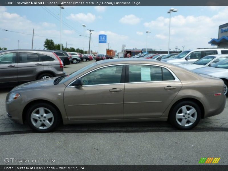 Amber Bronze Metallic / Cocoa/Cashmere Beige 2008 Chevrolet Malibu LS Sedan