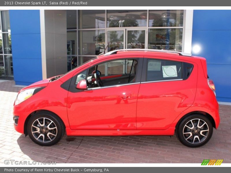 Salsa (Red) / Red/Red 2013 Chevrolet Spark LT
