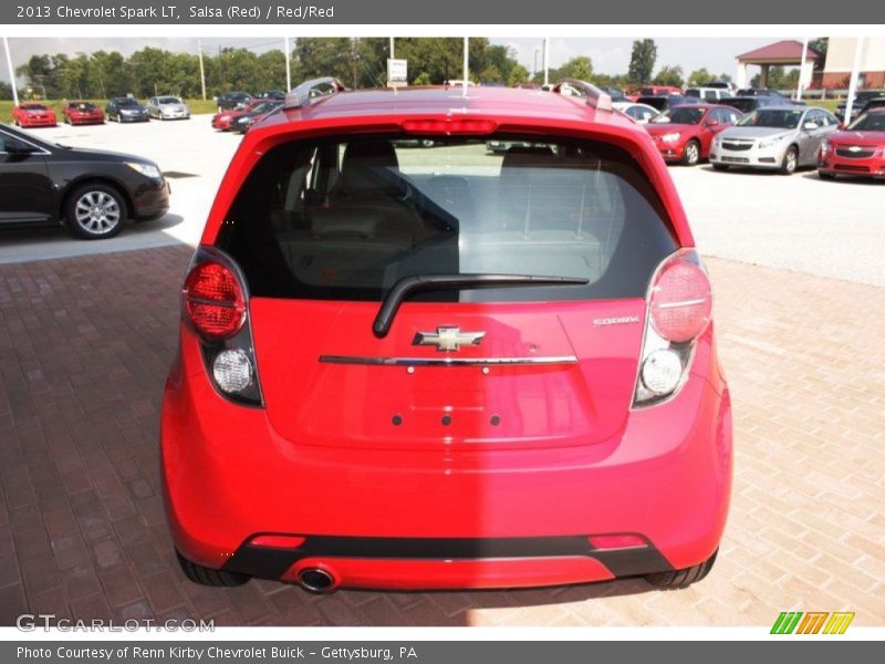 Salsa (Red) / Red/Red 2013 Chevrolet Spark LT
