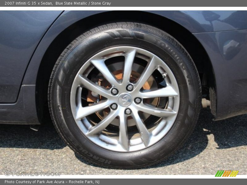 Blue Slate Metallic / Stone Gray 2007 Infiniti G 35 x Sedan