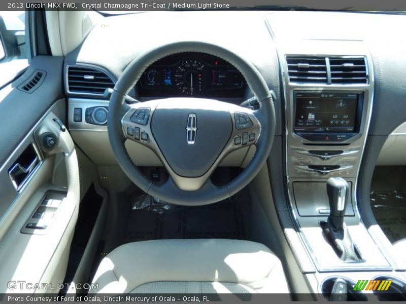 Crystal Champagne Tri-Coat / Medium Light Stone 2013 Lincoln MKX FWD