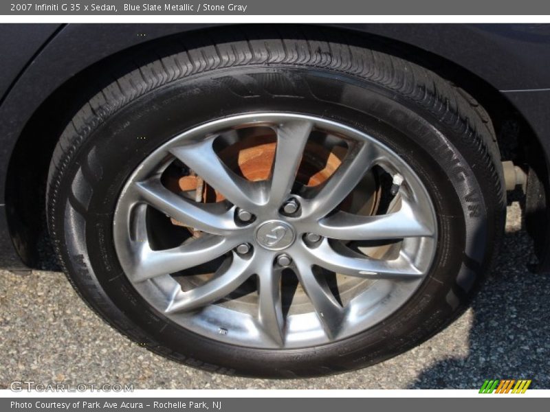 Blue Slate Metallic / Stone Gray 2007 Infiniti G 35 x Sedan