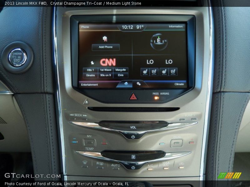 Crystal Champagne Tri-Coat / Medium Light Stone 2013 Lincoln MKX FWD