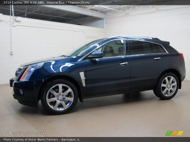 Imperial Blue / Titanium/Ebony 2010 Cadillac SRX 4 V6 AWD