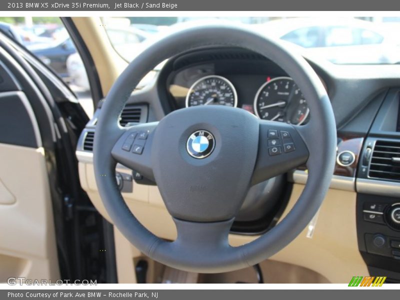 Jet Black / Sand Beige 2013 BMW X5 xDrive 35i Premium