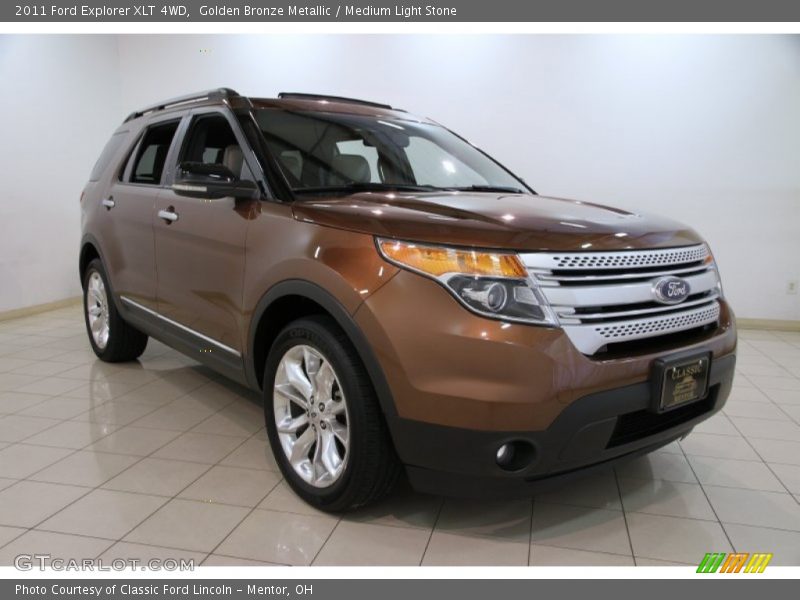 Golden Bronze Metallic / Medium Light Stone 2011 Ford Explorer XLT 4WD