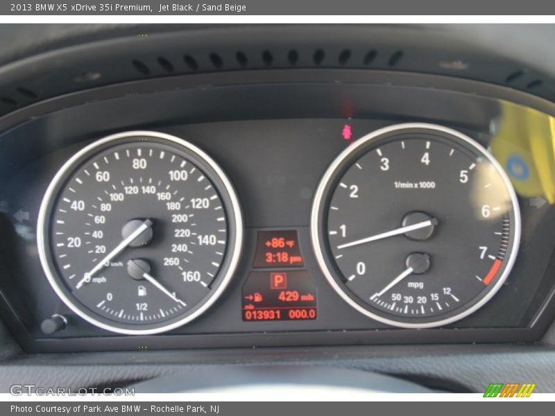 Jet Black / Sand Beige 2013 BMW X5 xDrive 35i Premium
