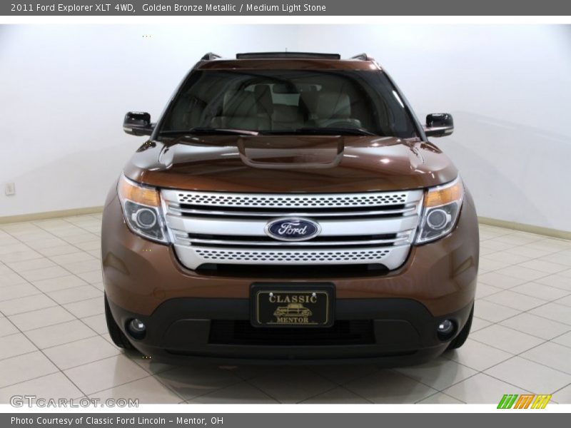 Golden Bronze Metallic / Medium Light Stone 2011 Ford Explorer XLT 4WD