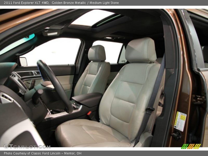 Golden Bronze Metallic / Medium Light Stone 2011 Ford Explorer XLT 4WD