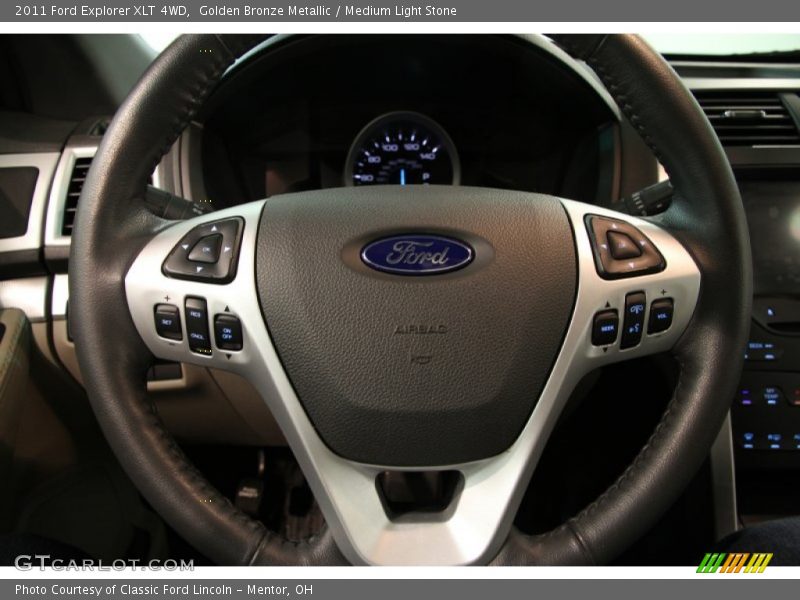 Golden Bronze Metallic / Medium Light Stone 2011 Ford Explorer XLT 4WD