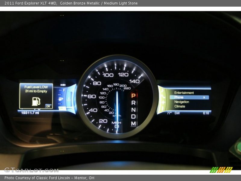 Golden Bronze Metallic / Medium Light Stone 2011 Ford Explorer XLT 4WD