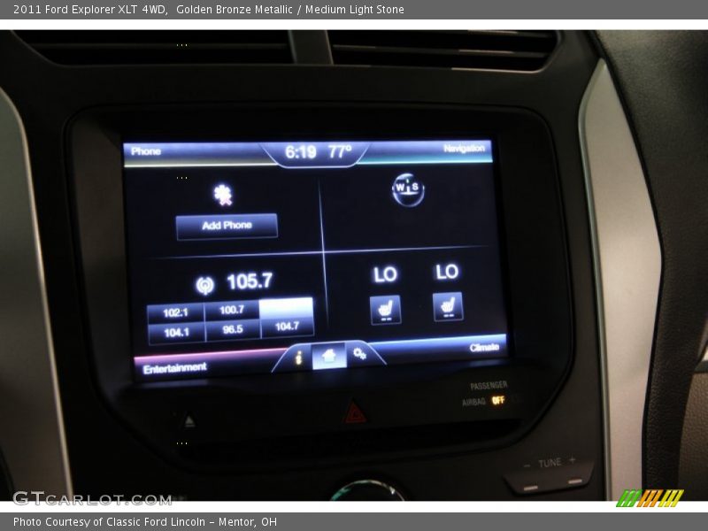 Golden Bronze Metallic / Medium Light Stone 2011 Ford Explorer XLT 4WD