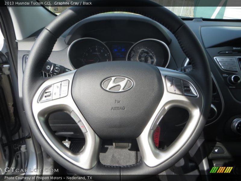 Graphite Gray / Black 2013 Hyundai Tucson GLS