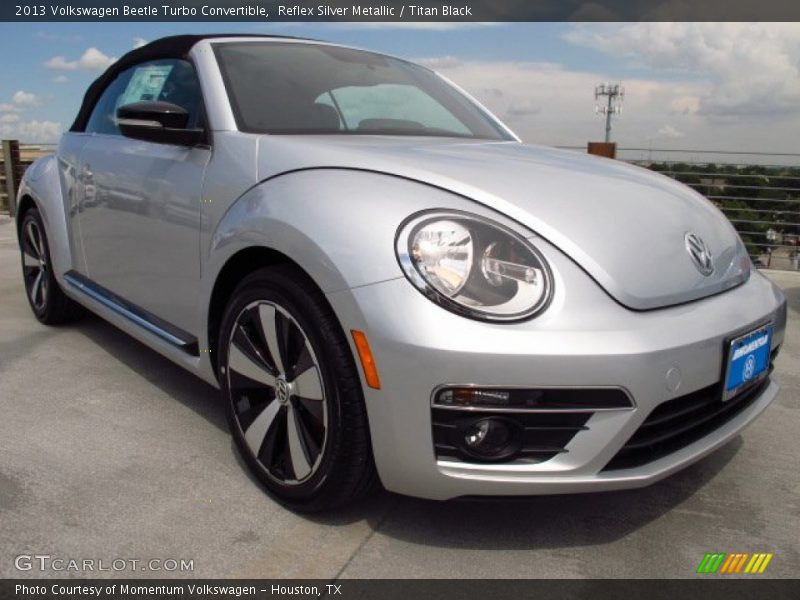 Reflex Silver Metallic / Titan Black 2013 Volkswagen Beetle Turbo Convertible