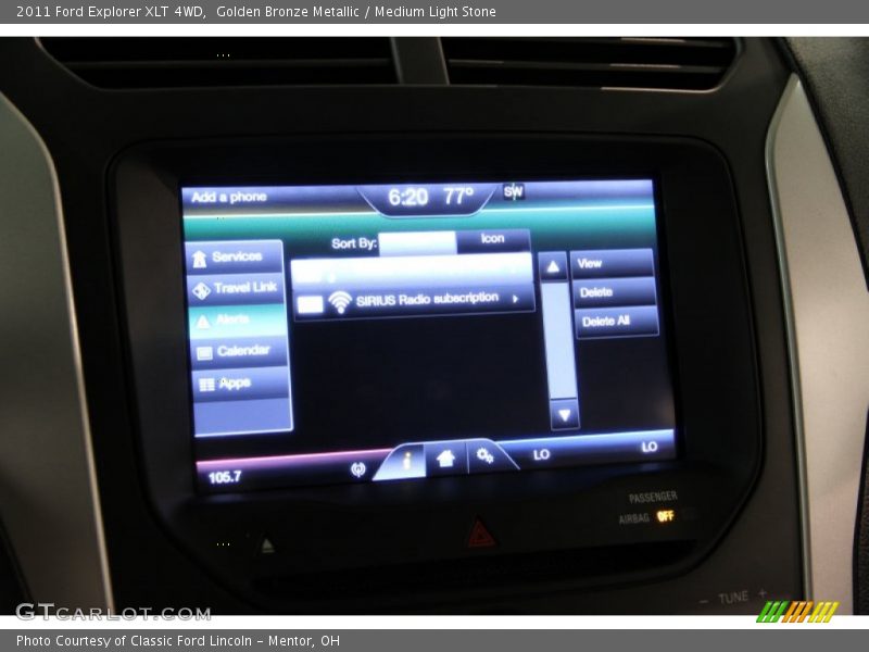 Golden Bronze Metallic / Medium Light Stone 2011 Ford Explorer XLT 4WD