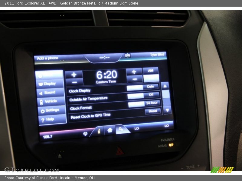 Golden Bronze Metallic / Medium Light Stone 2011 Ford Explorer XLT 4WD