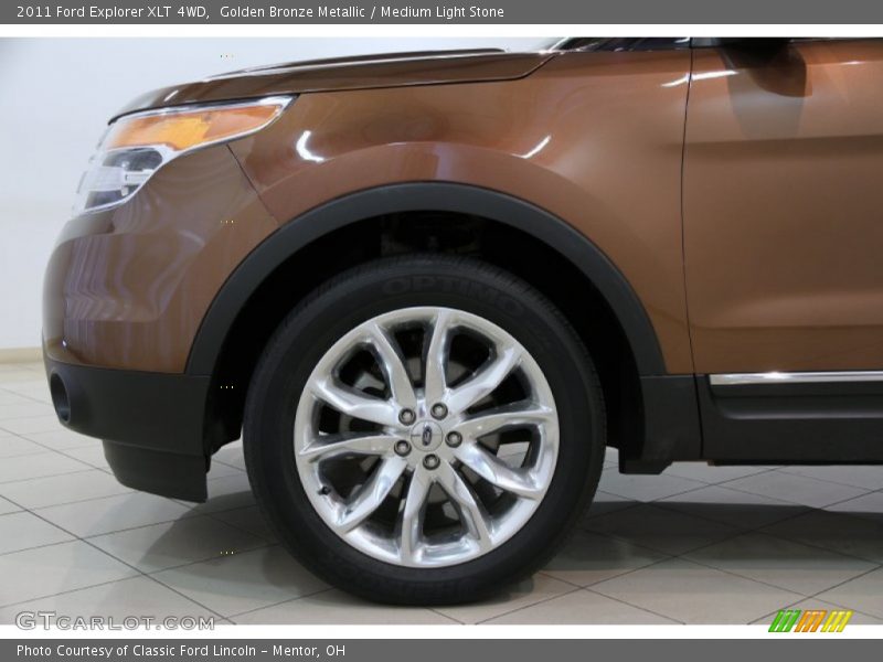 Golden Bronze Metallic / Medium Light Stone 2011 Ford Explorer XLT 4WD
