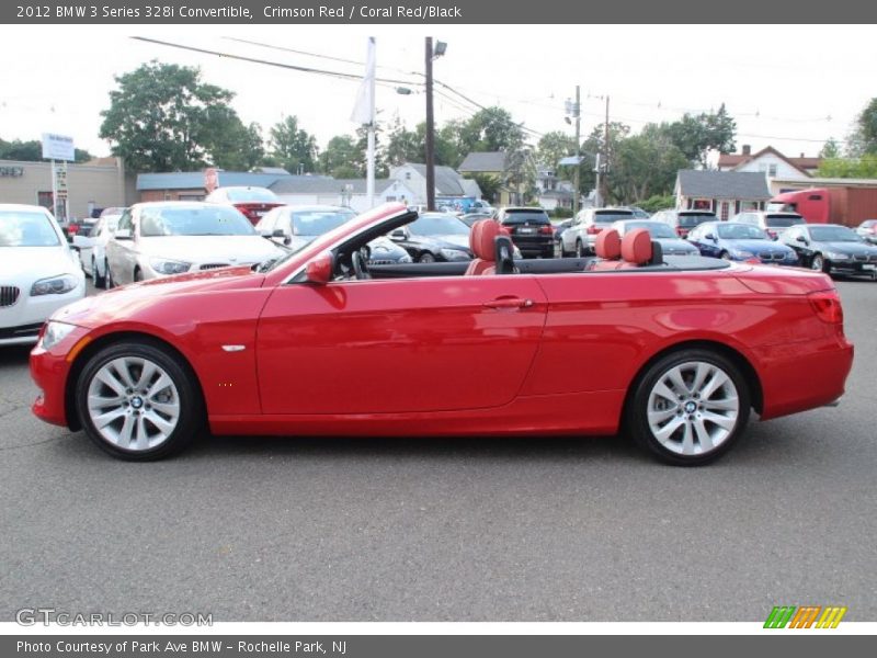 Crimson Red / Coral Red/Black 2012 BMW 3 Series 328i Convertible