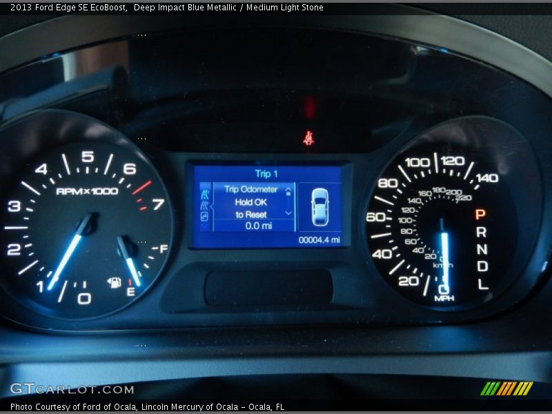 Deep Impact Blue Metallic / Medium Light Stone 2013 Ford Edge SE EcoBoost