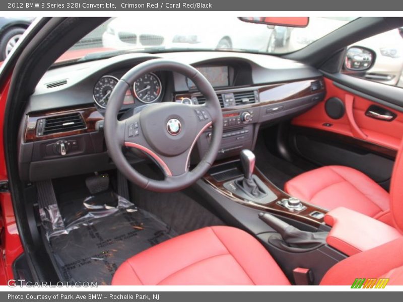  2012 3 Series 328i Convertible Coral Red/Black Interior