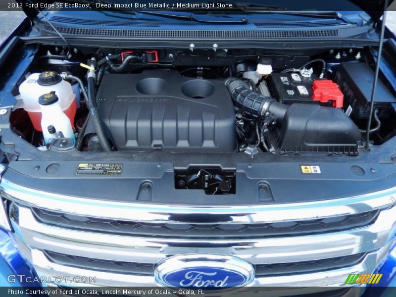 Deep Impact Blue Metallic / Medium Light Stone 2013 Ford Edge SE EcoBoost