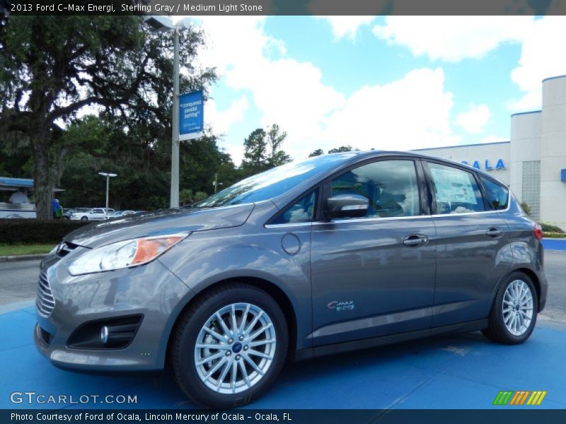 Sterling Gray / Medium Light Stone 2013 Ford C-Max Energi