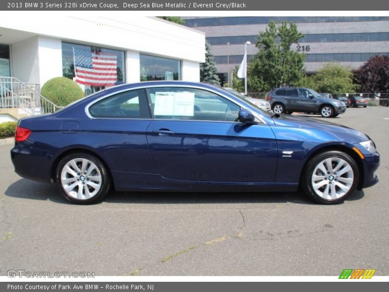 Deep Sea Blue Metallic / Everest Grey/Black 2013 BMW 3 Series 328i xDrive Coupe