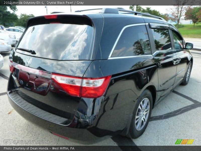Crystal Black Pearl / Gray 2012 Honda Odyssey EX-L