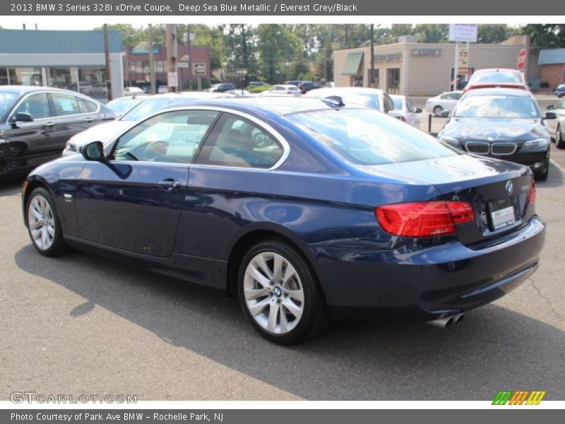 Deep Sea Blue Metallic / Everest Grey/Black 2013 BMW 3 Series 328i xDrive Coupe