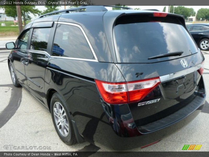 Crystal Black Pearl / Gray 2012 Honda Odyssey EX-L