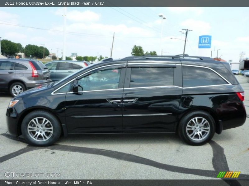 Crystal Black Pearl / Gray 2012 Honda Odyssey EX-L