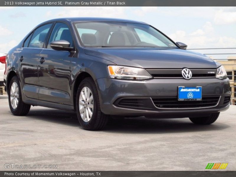 Platinum Gray Metallic / Titan Black 2013 Volkswagen Jetta Hybrid SE