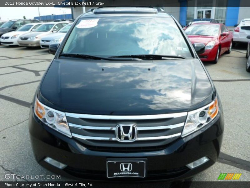 Crystal Black Pearl / Gray 2012 Honda Odyssey EX-L