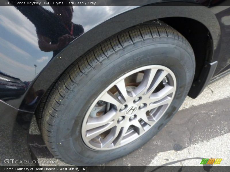 Crystal Black Pearl / Gray 2012 Honda Odyssey EX-L