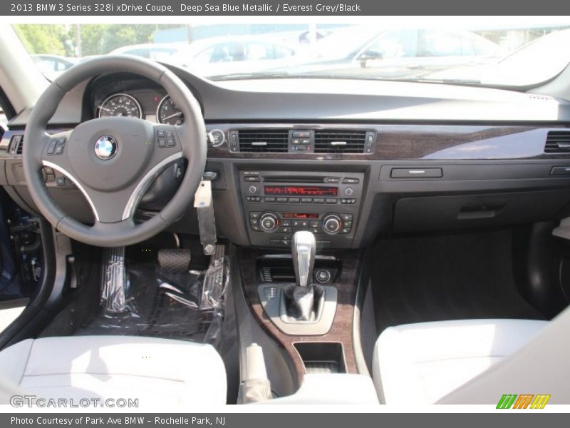 Deep Sea Blue Metallic / Everest Grey/Black 2013 BMW 3 Series 328i xDrive Coupe