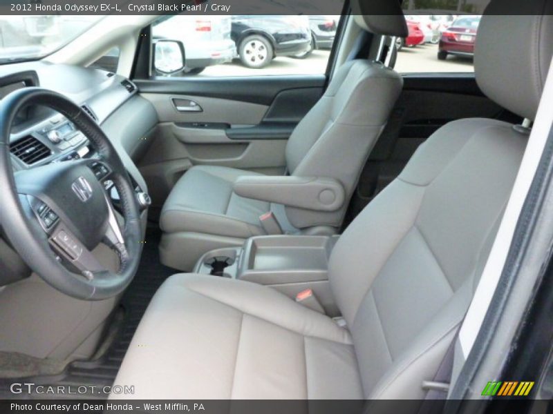 Crystal Black Pearl / Gray 2012 Honda Odyssey EX-L