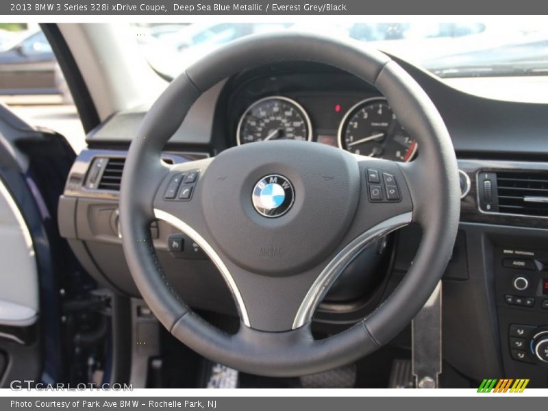 Deep Sea Blue Metallic / Everest Grey/Black 2013 BMW 3 Series 328i xDrive Coupe