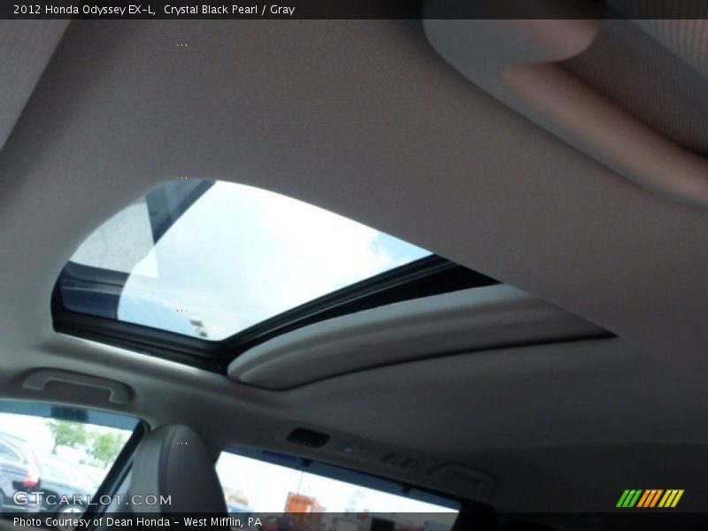 Crystal Black Pearl / Gray 2012 Honda Odyssey EX-L