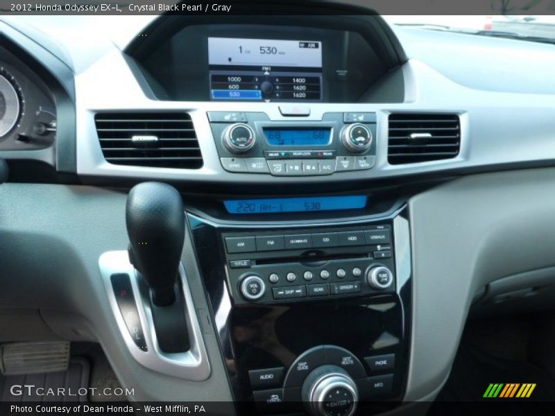 Crystal Black Pearl / Gray 2012 Honda Odyssey EX-L