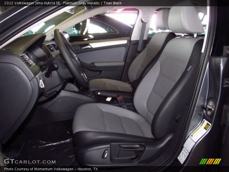 Platinum Gray Metallic / Titan Black 2013 Volkswagen Jetta Hybrid SE